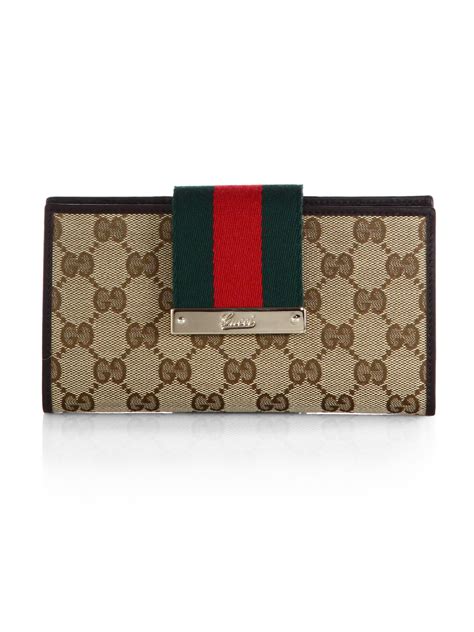 gucci original gg canvas wallet|women's Gucci wallet on sale.